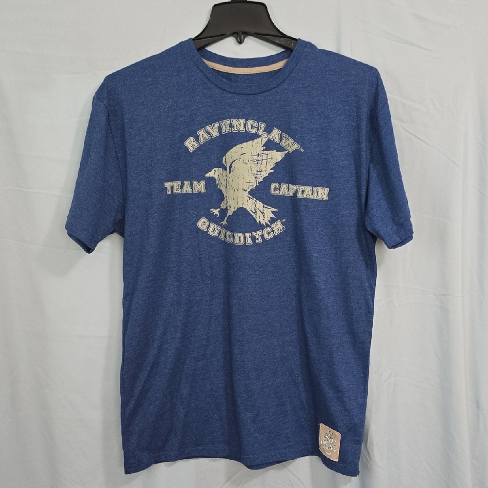 Wizarding World Harry Potter Ravenclaw Quidditch Blue Graphic Men's Large Shirt
